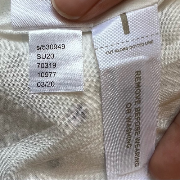 LOFT Dotted Tie Back Flare Mini Dress - Picture 10 of 10